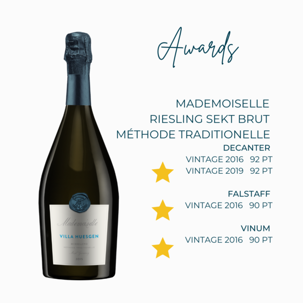 2018 Mademoiselle Riesling Sekt Brut, Méthode traditionelle 1,5 l - Limited Edition